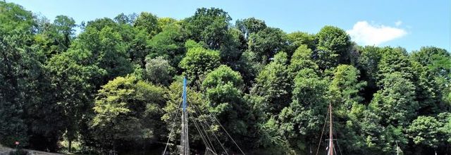 Saint Goustan : Maisons en pierre et fleuries et racontage de Ondine