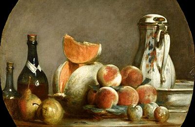 "Le melon entamé"  Chardin 