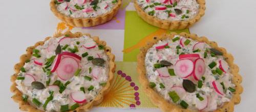 Tartelette fraîcheur aux radis  
