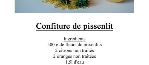 Confiture de pissenlit