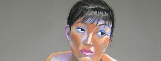 Vendredi - Jeune femme aux pastels secs.