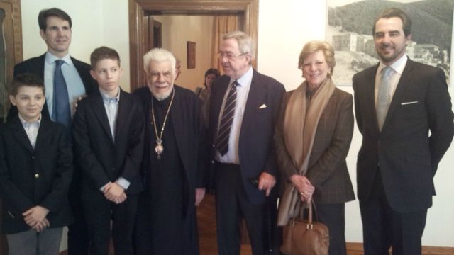Constantin à la messe