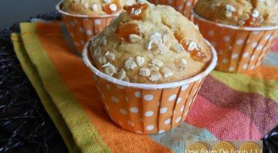 Muffins aux abricots et flocons d'avoine