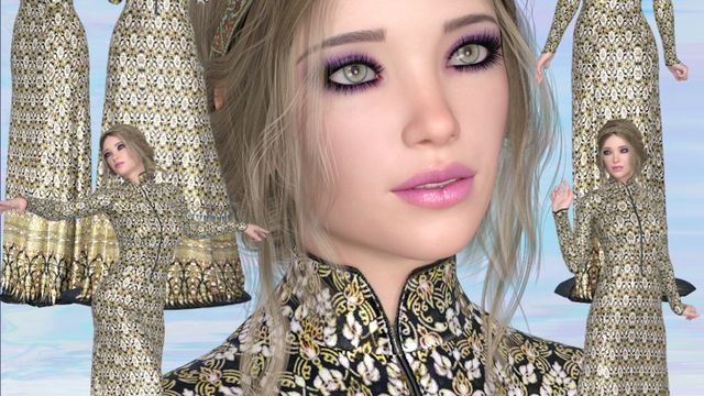 Alana : Dame médiévale (image-render)