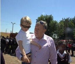 Jacques  et son grand père, Jacques and his grandfather Mike Wittstock