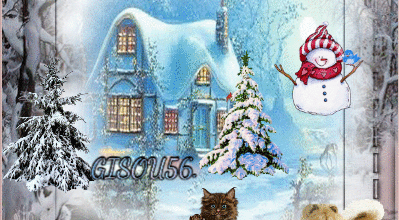 ANIMAUX MAISON SOUS LA NEIGE