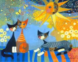 Les chats à la manière de Rosina Wachtmeister