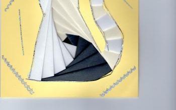 iris folding reçu de tulipe