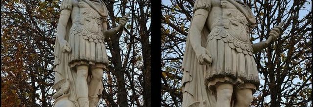 Jardin des Tuileries : Jules César de Ambrogio Parisi et de Nicolas Coustou