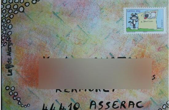 Enveloppe encrée