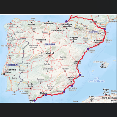 La route : L'arrivée au MAROC !