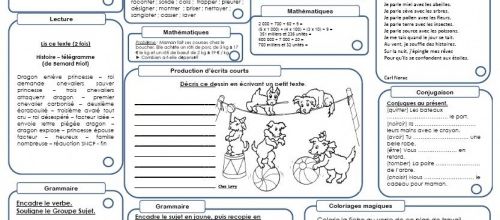 Des plans de travail CE2-CM permettant d'occuper les élèves le plus rapidement possible.