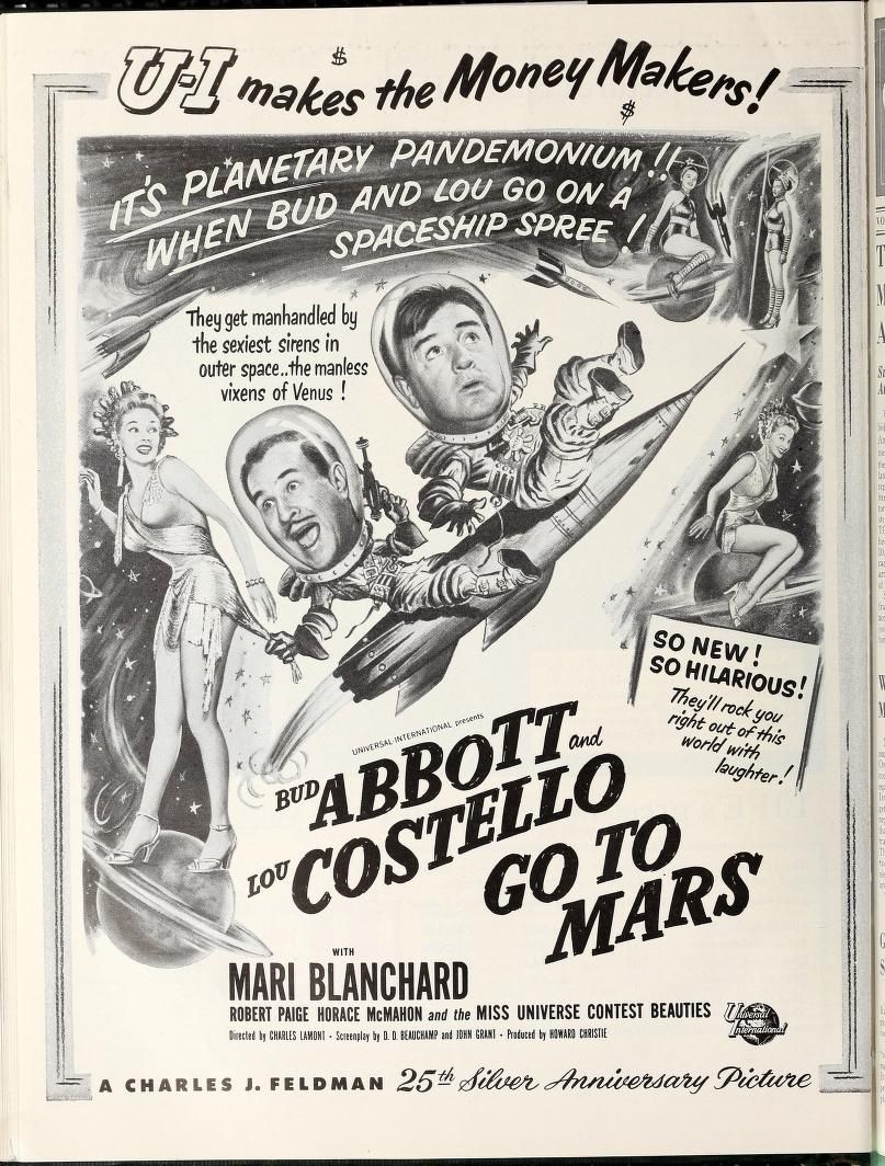 ABBOTT AND COSTELLO GOES TO MAS BOX OFFICE USA 1953