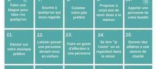 Calendrier de l'avent de bienveillance