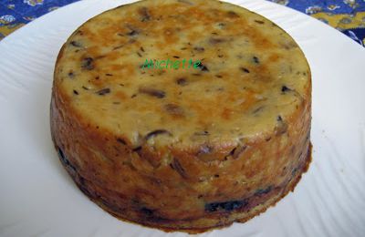 Gâteau à la purée p de terre, épinards, champignons et boeuf haché