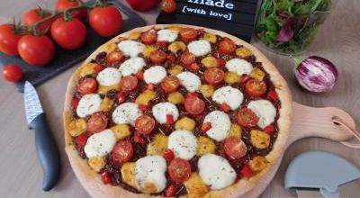 Pizza bolognaise végétale