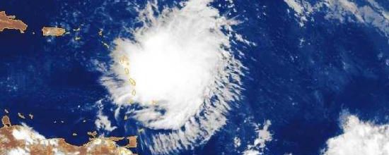 Le passage de la tempête Erika sur la Martinique.