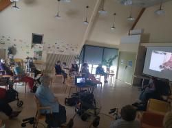 Témoignage au Foyer logement Les Charmilles à Longué Jumelles le 08/07/21