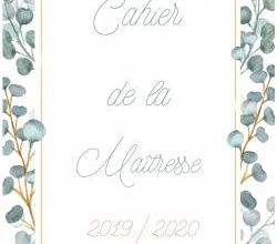 Cahier de la maîtresse 2019-2020