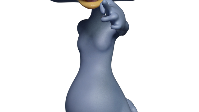 Image de poussin comique (render-tube)