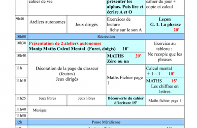 Maitresse? On fait quoi le jour de la rentrée?