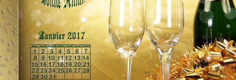Calendrier Janvier 217
