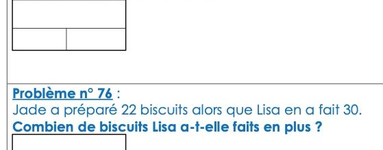 Différenciation niveau CP : Problèmes adaptés n°75 et 76