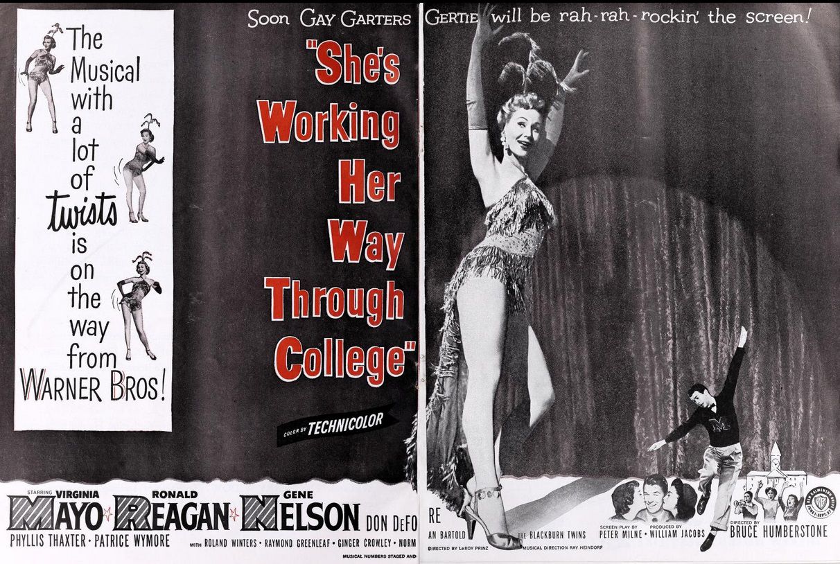 SHE'S WORKING HER WAY THROUGH THE COLLEGE BOX OFFICE USA 1952
