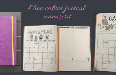 Cahier journal manuscrit