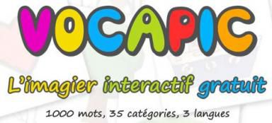 Vocapic, imagier interactif en ligne, avec QCM