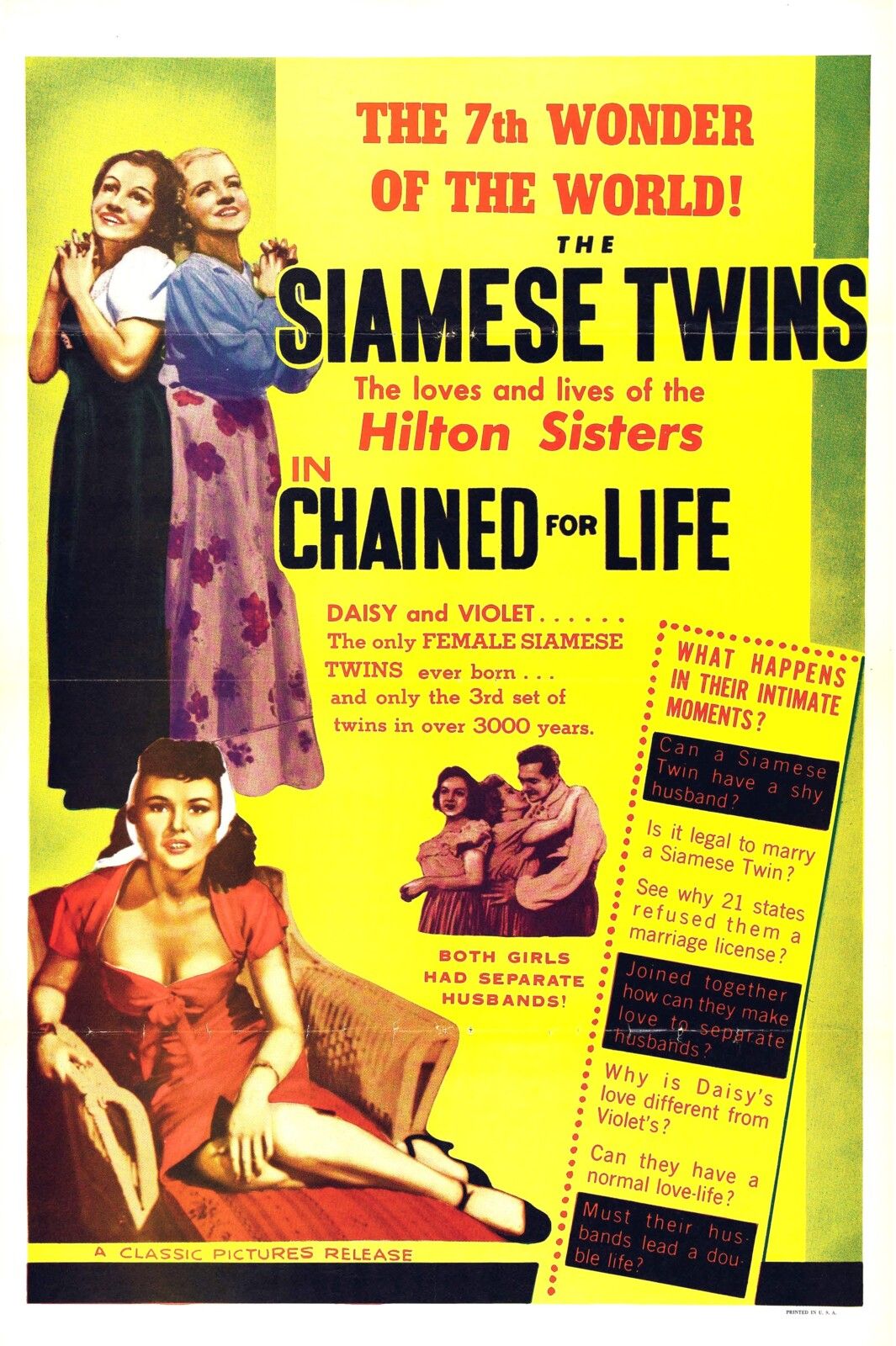 CHAINED FOR LIFE BOX OFFICE USA 1952