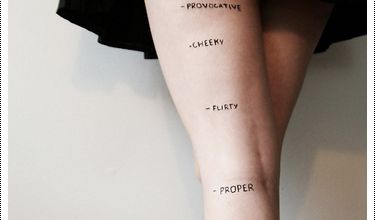 La longueur de jupe...ou comment être catégorisée par certains personnes