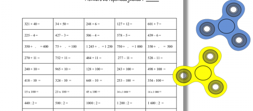 Calcul et hand spinner