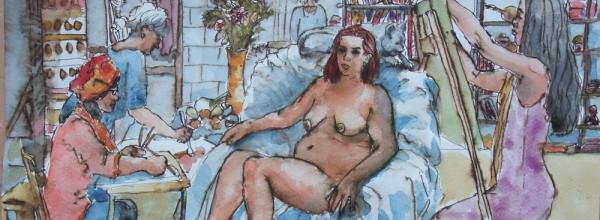 Lundi - Jeune fille (Scène d'atelier)