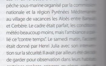 STAGE DE PECHE SOUS MARINE 2009