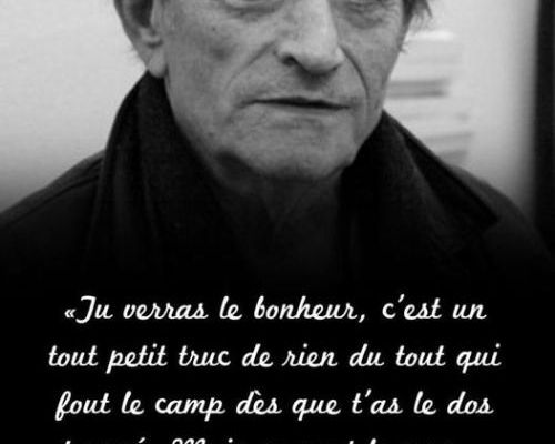 Le bonheur...