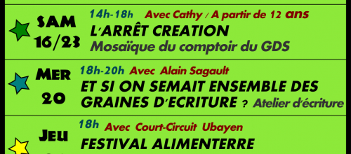 Programmation Novembre 2019