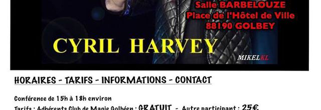 Conférence Magie Cyril Harvey