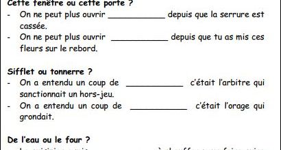Les inférences CE1