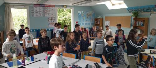 Chant avec Cécile de l'académie de musique