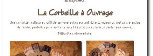 Cartonnage : la Corbeille à Ouvrage