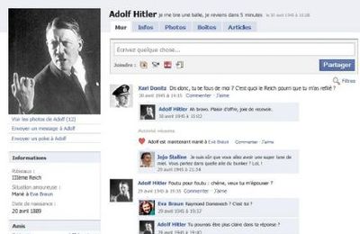 Le profil facebook d'Hitler