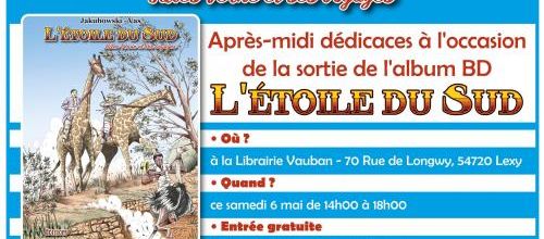 Dédicaces de lancement pour "L'Etoile du Sud", d'après Jules Verne.  