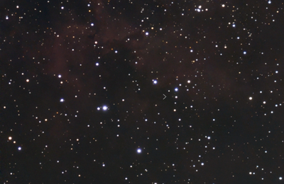 C/2022 QE78 ATLAS : une toute petite comète devant la nébuleuse de la Rosette !