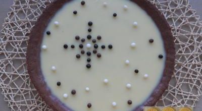 Tarte au chocolat blanc