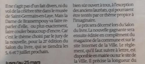 CONCOURS DE NOUVELLES
