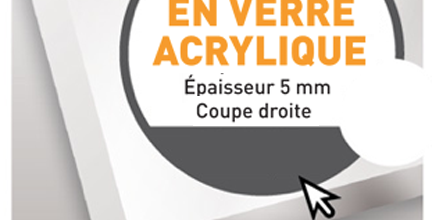 PLAQUE VERRE ACRYLIQUE