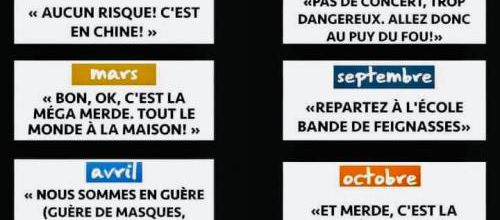 le calendrier gouvernemental 