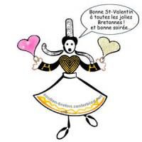 Bonne saint Valentin Bretonne