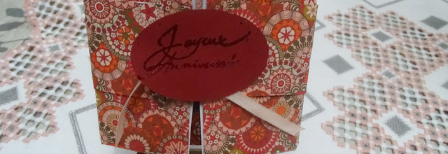 Carte anniversaire origami